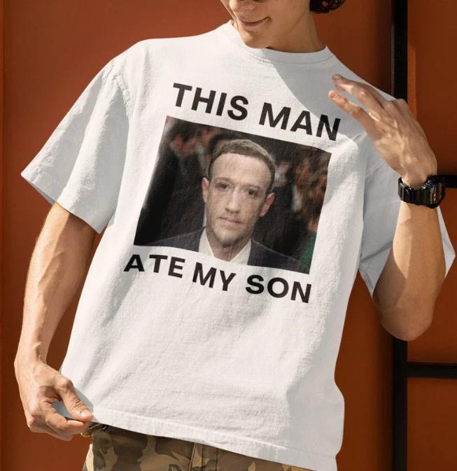 This man ate my son, Funny Meme Shirt, Cursed Meme Shirt, Dank Meme TShirt S