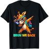 Bruh We Back To School Kids & Teachers Funny Dabbing Giraffe T-Shirt