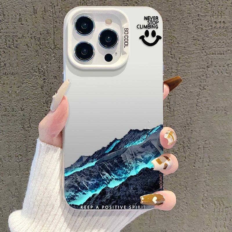 

Продвинутый чехол для iPhone 17 «Снежная гора» для Apple 15 Pro Max, Серебристый, Совместим с 14 Pro/13/16 Pro Xiaomi 15