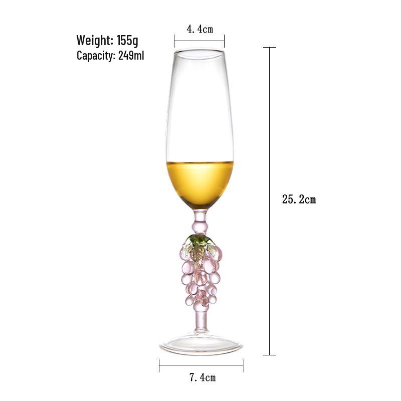 

Роскошный бокал для красного вина в европейском стиле - Креативный романтический дизайн с виноградом 201-300ml
