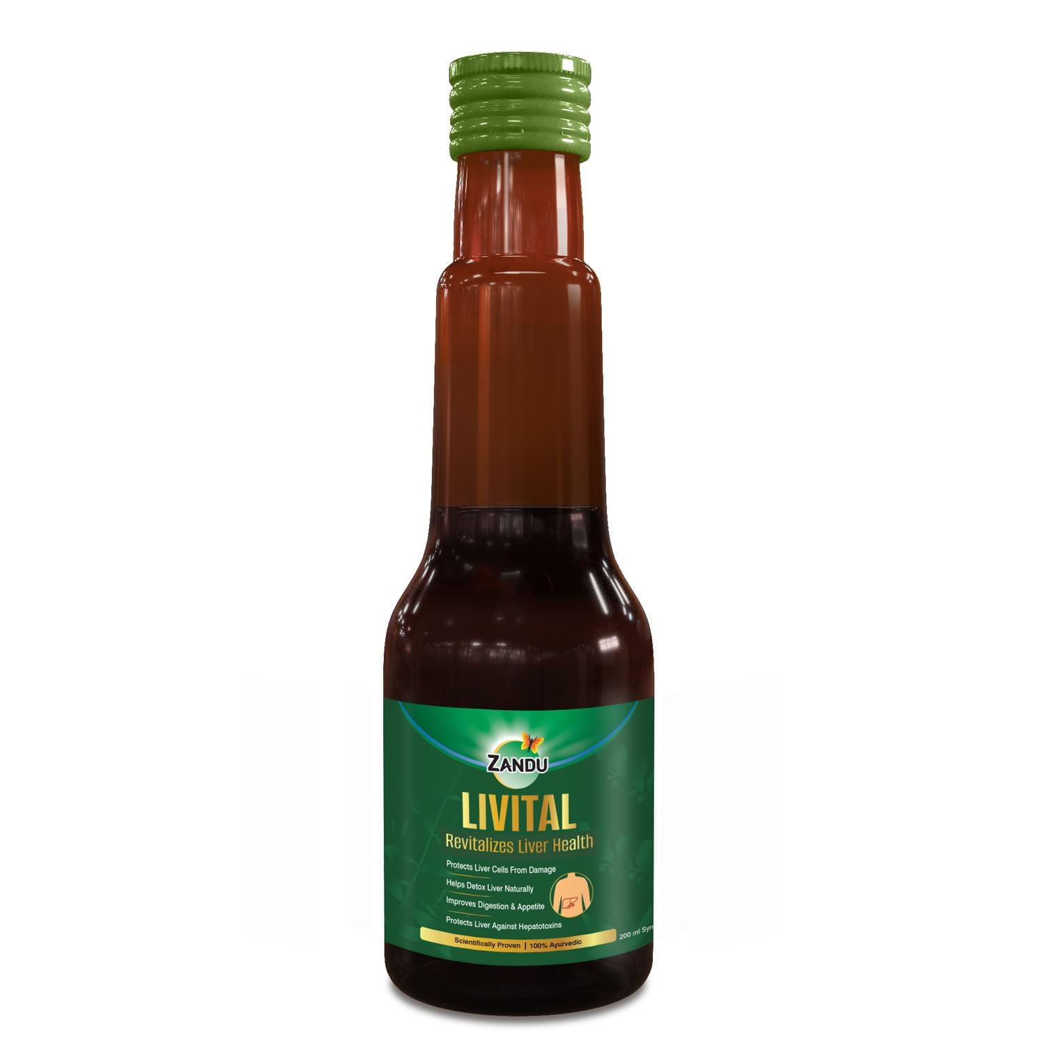 

Zandu Livital Syrup 200 ml Ayurvedic Liver Care & Natural Detox Support for Healthy Digestion