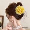 French Fabric Rose Flower Hair Claw Clips For Women Girls Hair Clip Barrette Hairpins Hair Clamps Headwear Hair Accessories Gift