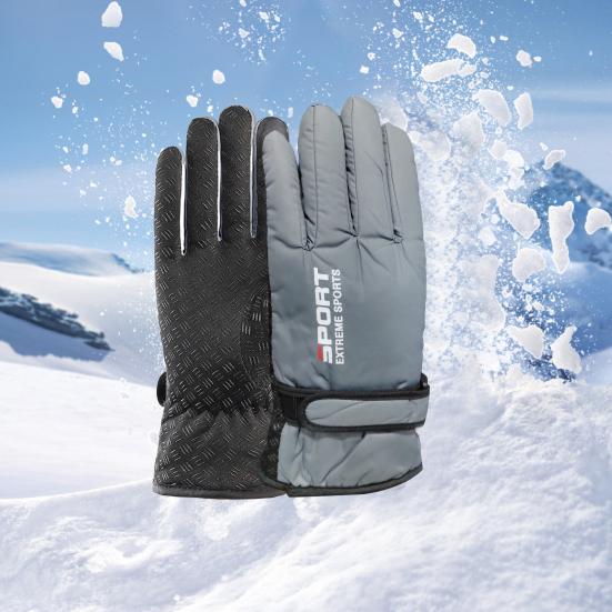 Winter Ski Gloves Windproof Thermal Snow Gloves for Men Women Cold Weather Touchscreen Warm Gloves for Snowboarding Outdoor Sports