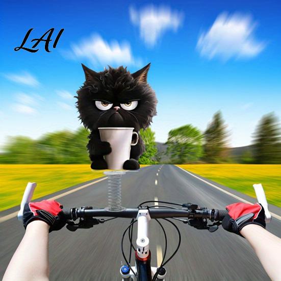 Miniature Cat Dashboard Ornaments Cute Car Decorations with Spring Swing Design 2D Flat Acrylic Kitten Gift for Lovers Ornaments Stable Self