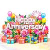 3D Popup Happy Anniversary Card Romantics Wedding Anniversary Greetings Cards Love Card for Wife Husband Partner Friend