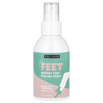 Freeman Beauty, Flirty Fit, Instant Foot Peeling Spray, Coconut + Aloe, 4 Fl Oz (118 Ml)
