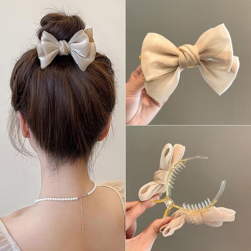Mini Piccolo Clip a Pinza per Capelli a Farfalla Dolce Rete Clip a Squalo per Chignon Accessori Fermaglio per Capelli Spessi