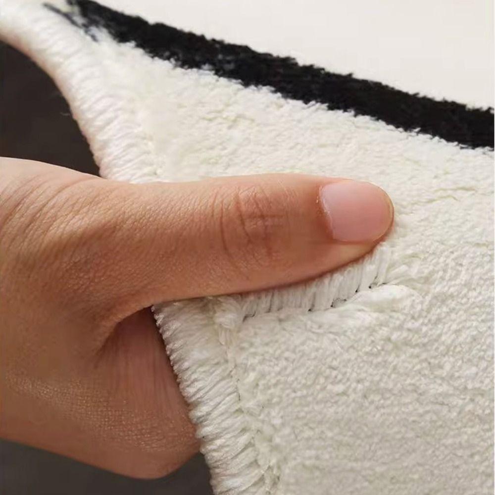 Cream Style Irregular Carpet Soft Bedside Carpet Coffee Table Pad Bedroom Rug  Household