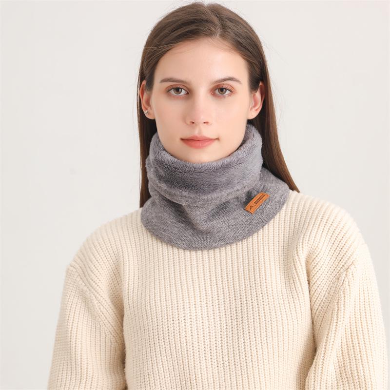 Fular Gros Tricotat Unisex: Toamnă/Iarnă Culoare Solidă, Căldură pentru Orice Vreme & Protecție pentru Gât