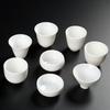 Jade Porcelain Tea Cup Small Ceramic Kung Fu Cup Personal Master Cup Single Tea Bowl Water Mug Teaset Household Drinkware New