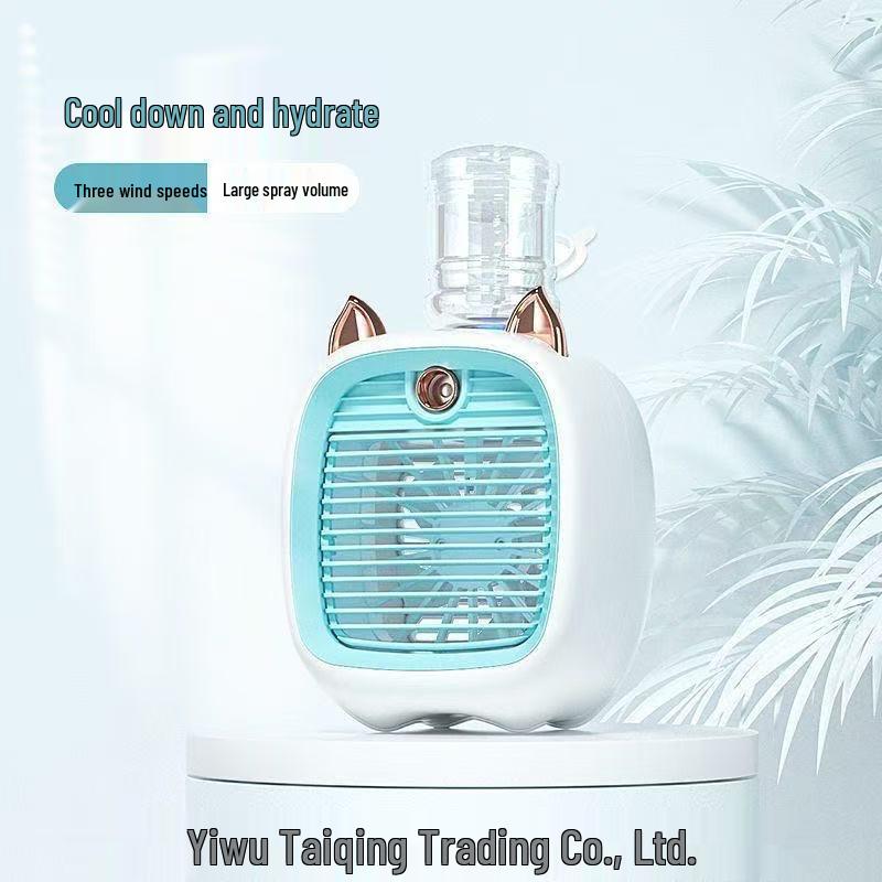 Little Fox Mini Air Conditioner: Desktop Humidifier, Water-Cooled Fan