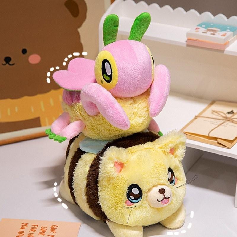 Adorable Insect Plush Toys Including Beetle Bee And Orchid Mantis Soft Stuffed Animals