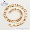A00859717 Xuping Jewelry Dubai 18K Gold Plated Personality Elegant Cuban Chain Cool Trend Couple Necklace