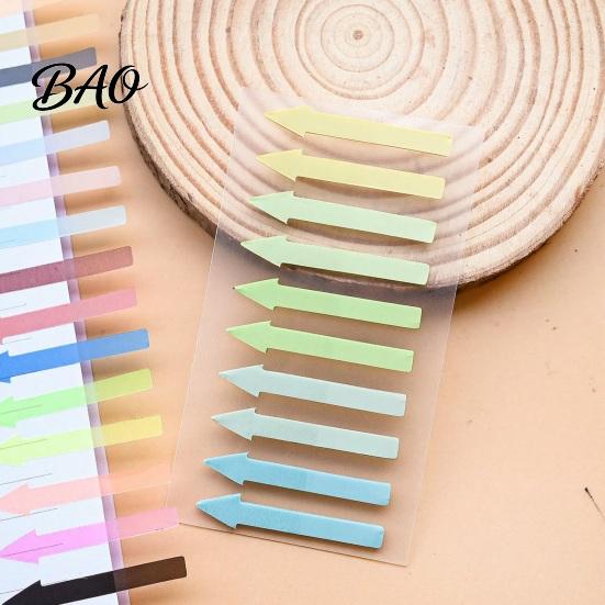 Planner Accessories Arrow Index Tab Stickers, Translucent PET Page Markers, Writable Note Flags Colorful Sticky for Organizing Book And File Document