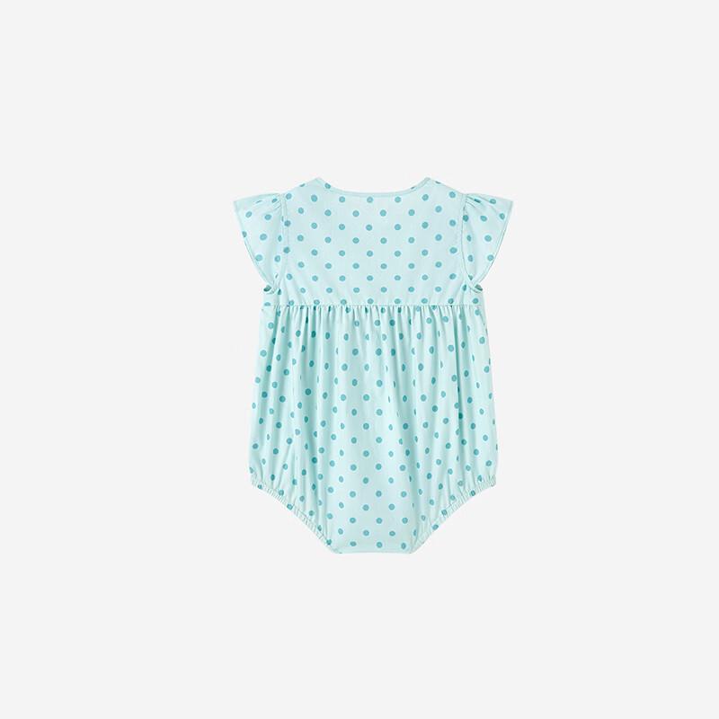 YEEHOO Baby Girl Polka Dot Floral Summer Romper