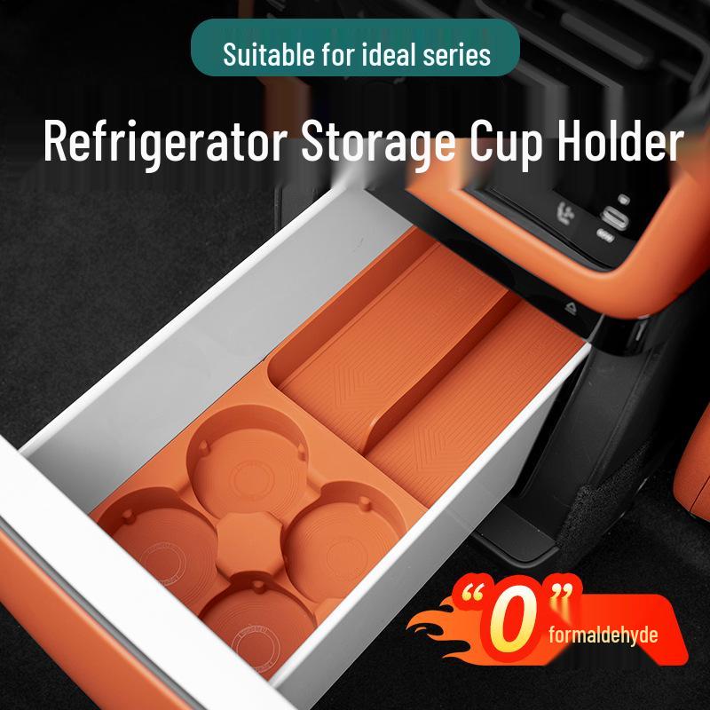Silicone Cup Holder Pad for Ideal I6/i8 Rear Seat Refrigerator