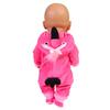 43cm Doll Clothes Cute Flamingo Outfits 13 Inch Reborn Doll Jumpsuit Birthday Gift Toys New Born Baby Dolls Accessories barbies