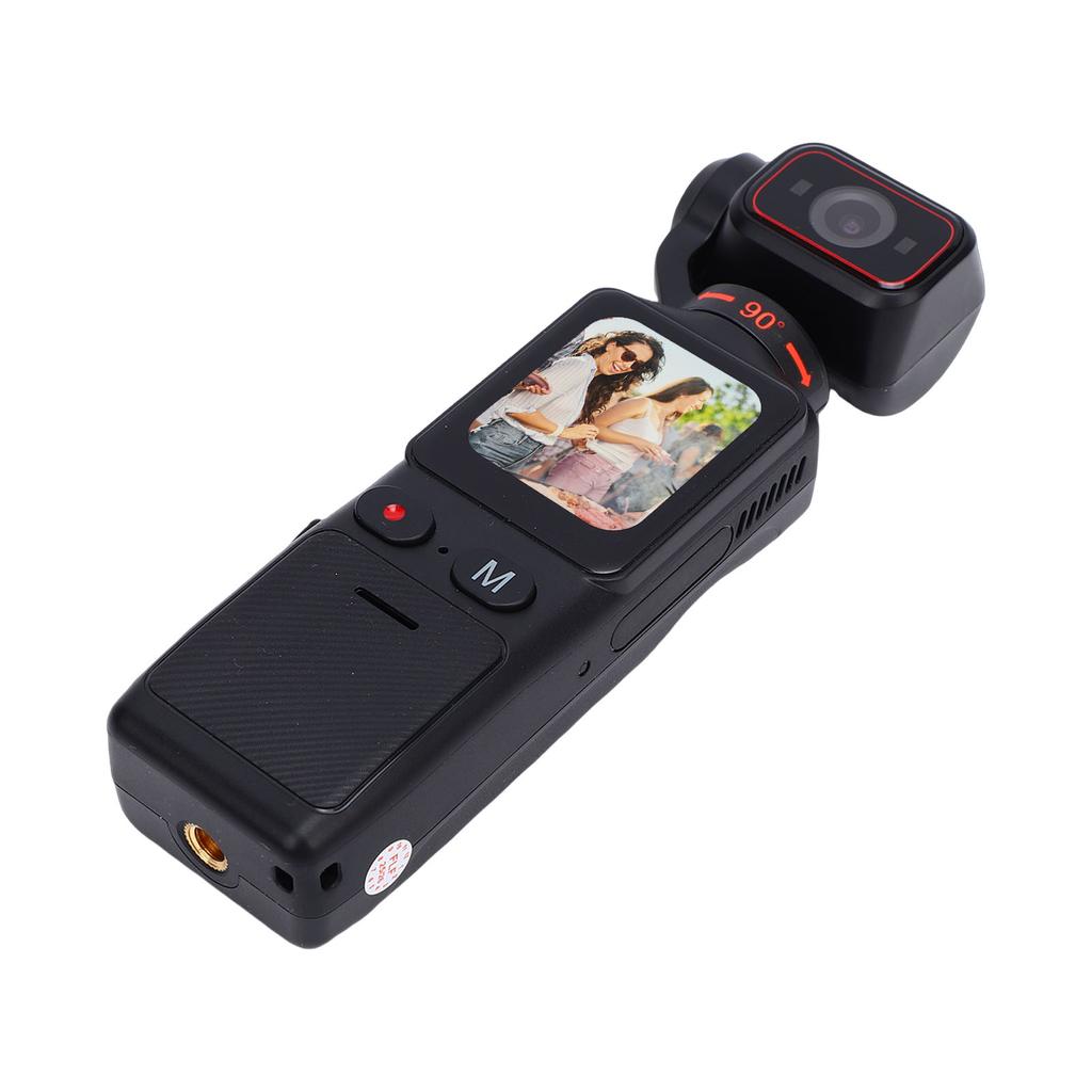 Handheld Camera 4K HD 140 Degrees  Wide Angle Touch Screen Anti Shake Handheld Camcorder with 180 Degrees  Rotating