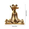 Meditating Yogas Frogs Statue Figurine Home Decorative Accent Decors Ornament for Living Room Bedroom Desktop Decors