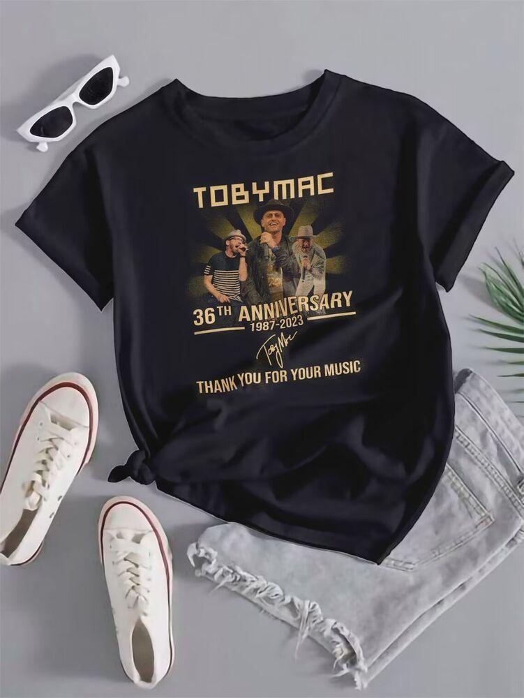 Toby Mac 36th Anniversary 1987-2023 Thank You For Your Music Signature T-Shirt G Unisex T-Shirt L