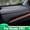 ABS Car Central Control Dashboard Cover Trim Strip Stickers For Honda CRV 2017 2018     Interior Accessories
