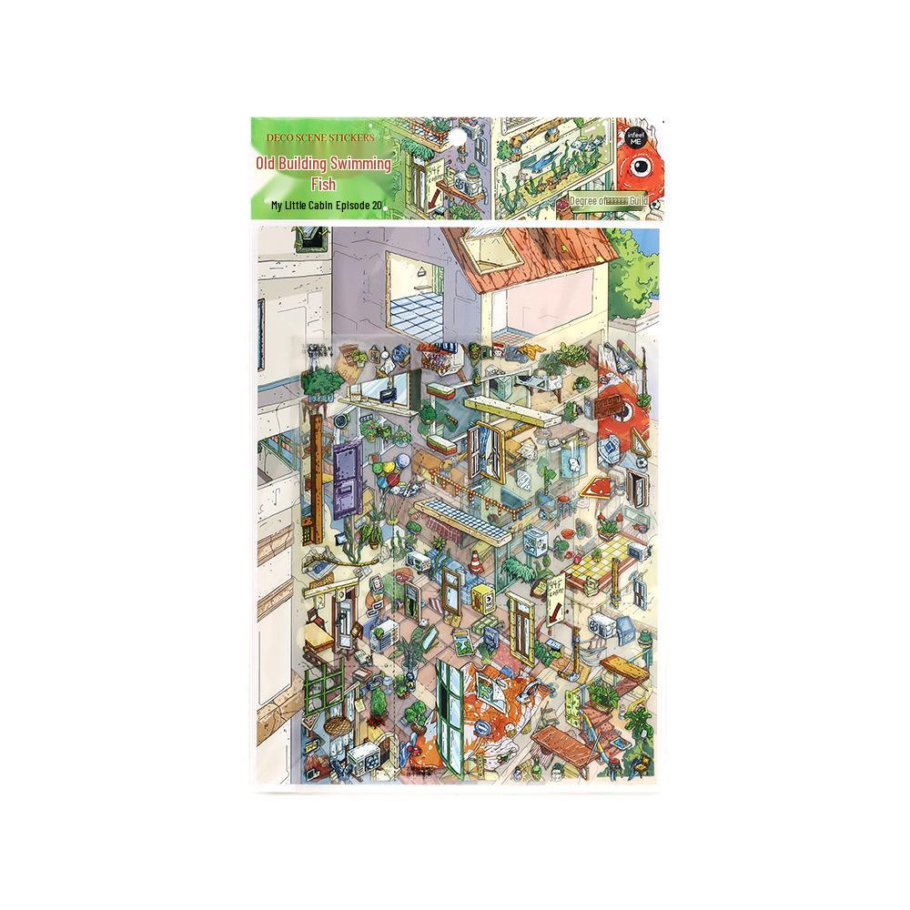 Infeel.Me 20th Edition 2.5D Large Scenery DIY House Stickers