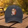 Kitten Fried Chicken Nugget Pattern Print Baseball Cap Unisex Fashion Duckbill Hat Suitable for Outdoor Sports Fitness Trave