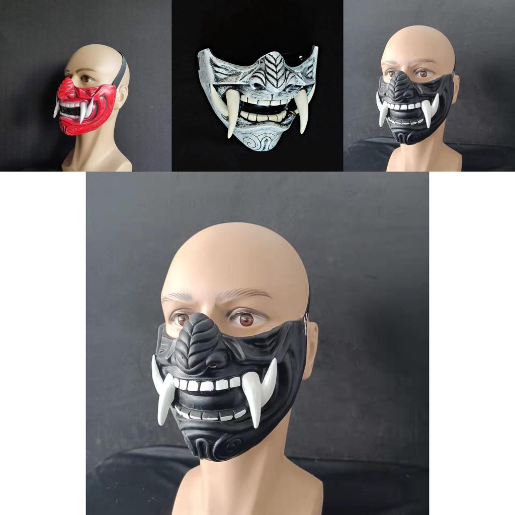 Teufelskrieger Hannya Halbmaske Realistische Und Hochwertige Cosplay-Requisite