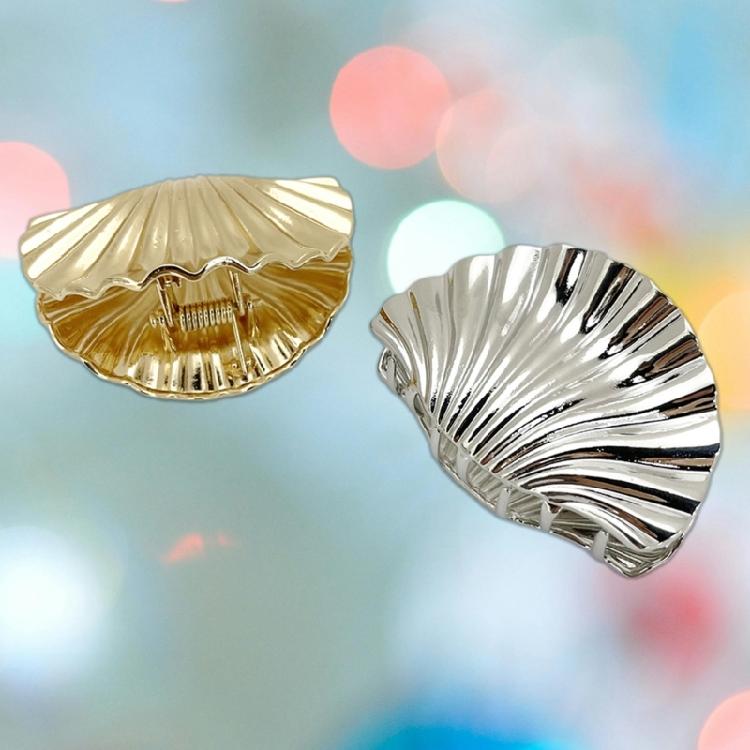 Distinctive Shell Shapes Hair Clip Elegant Hair Clamps Chic Alloy Shell Shapes Hair Clip Accessory for Women's Hair