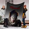 Personalized Custom Name Blanket - Pennywise the Dancing Clown Print Design,Blanket for Sofa,Bed,Travel,Camping - Soft and Warm, Great Gift