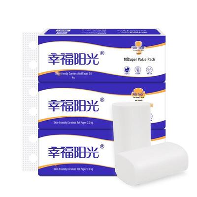 Xingfu Yangguang 4-lagiges kernloses Toilettenpapier