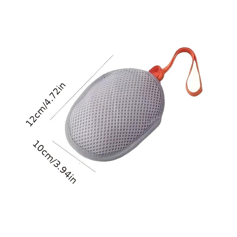 4 Stück Taschenseifenschaumnetz, Weißes Netz Reise Tragbar Seifenblatt Schaumnetz - Wiederverwendbares Badeseifenblatt Reinigungs-Schaumnetz