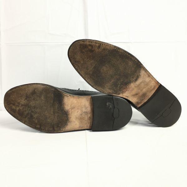 1984 Vintage FLORSHEIM Imperial Kenmoor Flügelspitze Business-Schuhe Schwarz Größe 12D Herren(GEBRAUCHT)