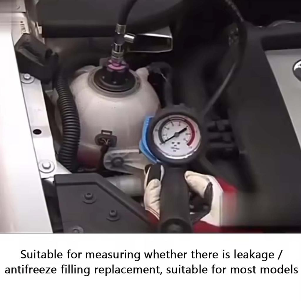 Water Tank Leak Detection Detector Tool Radiator Pressure Tester Vacuum Type Cooling System Test Car Water Tank Pressure Gauge