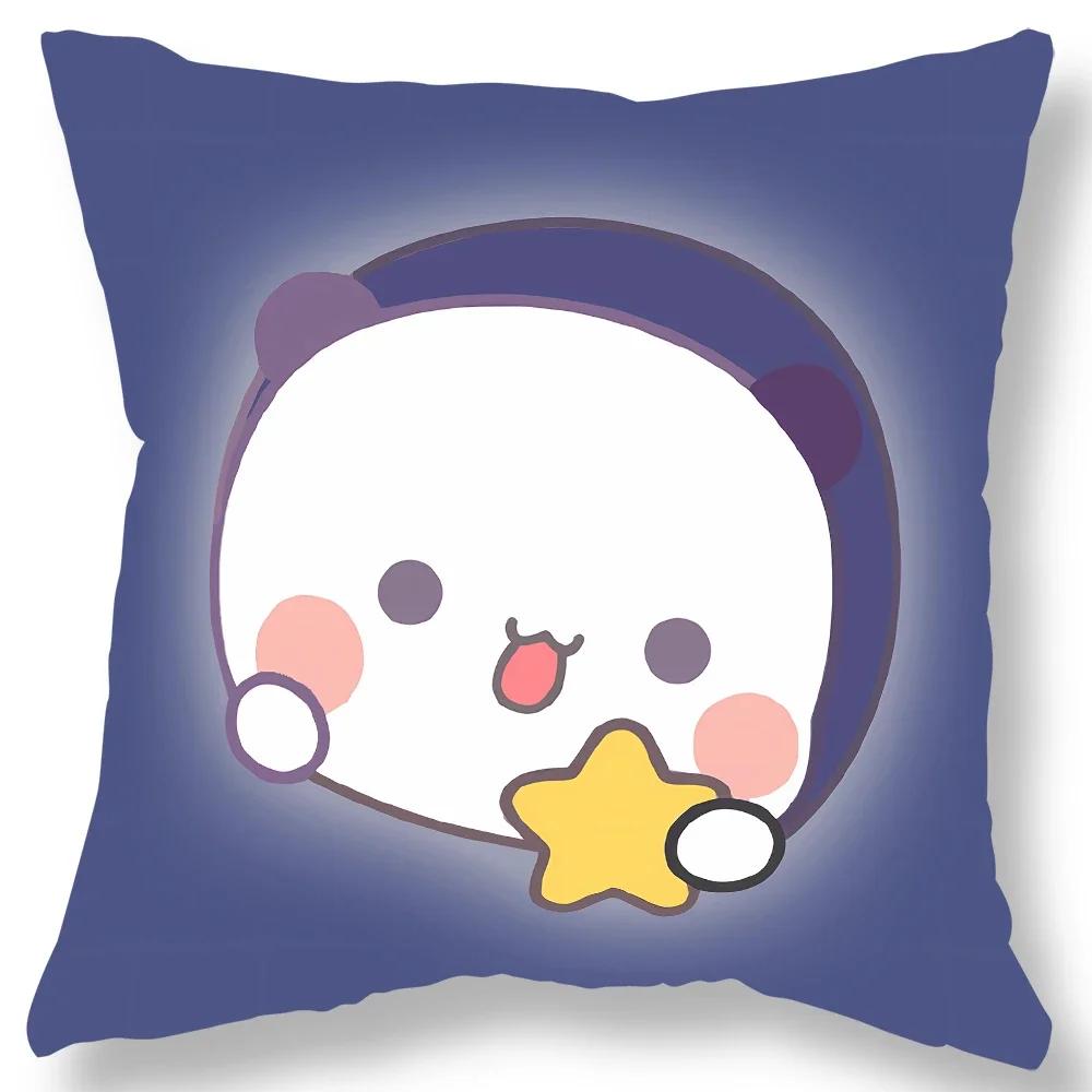 Niedlicher Bären-Print Kissenbezug Geschenk Kawaii Cartoon Animation Wohnzimmer Sofa Kissenbezug Zuhause Schlafzimmer Raum Dekoration