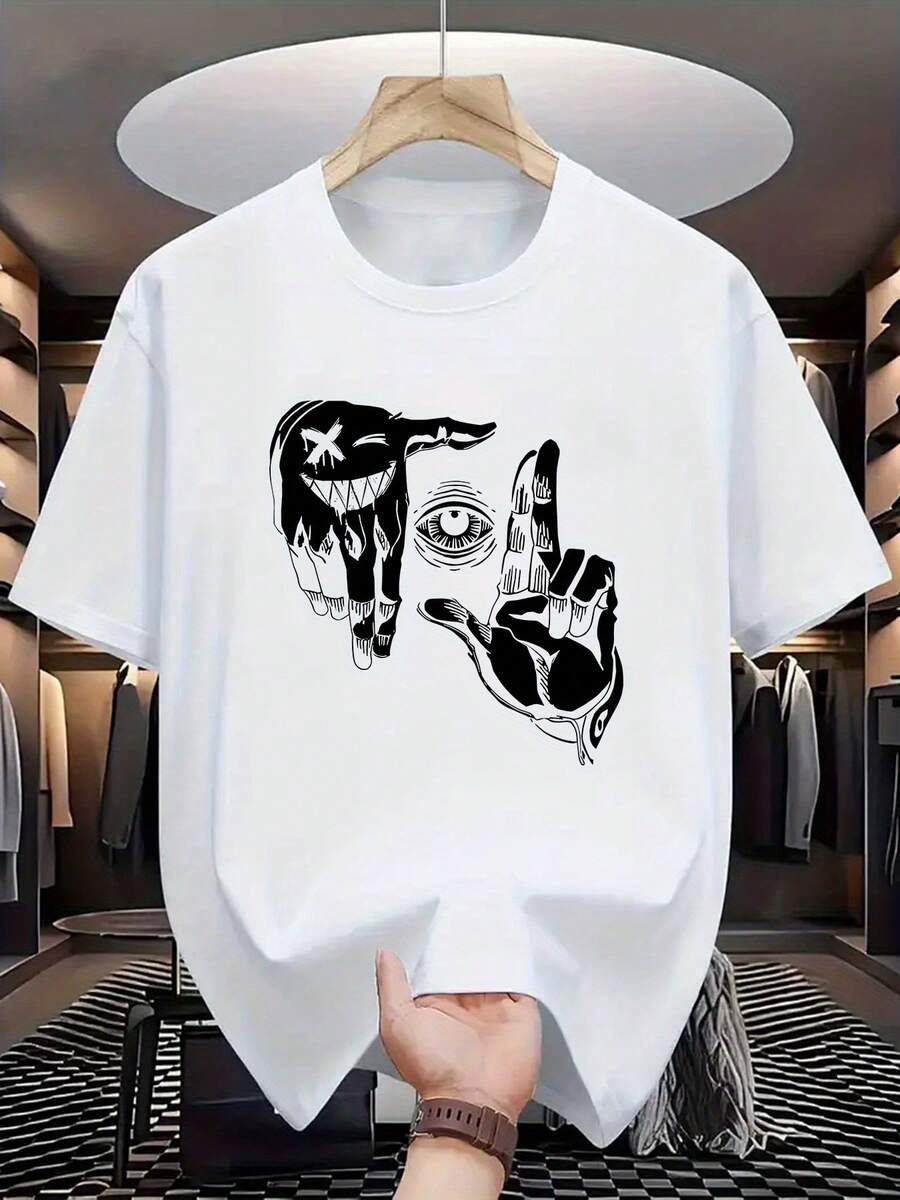 

Gesture Eye Print Unisex s T-Shirt L