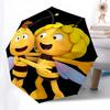 Bee Happy:Automatic Opening Folding Umbrella with 3 Fold Design,Iron Frame for Outdoor Use Perfect Gift for Fans and Travelers!0104082a