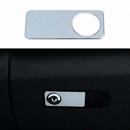 Co-Pilot Storage Box Handle Panel Trim Silver Aluminum 2009-15 For Benz E-Class