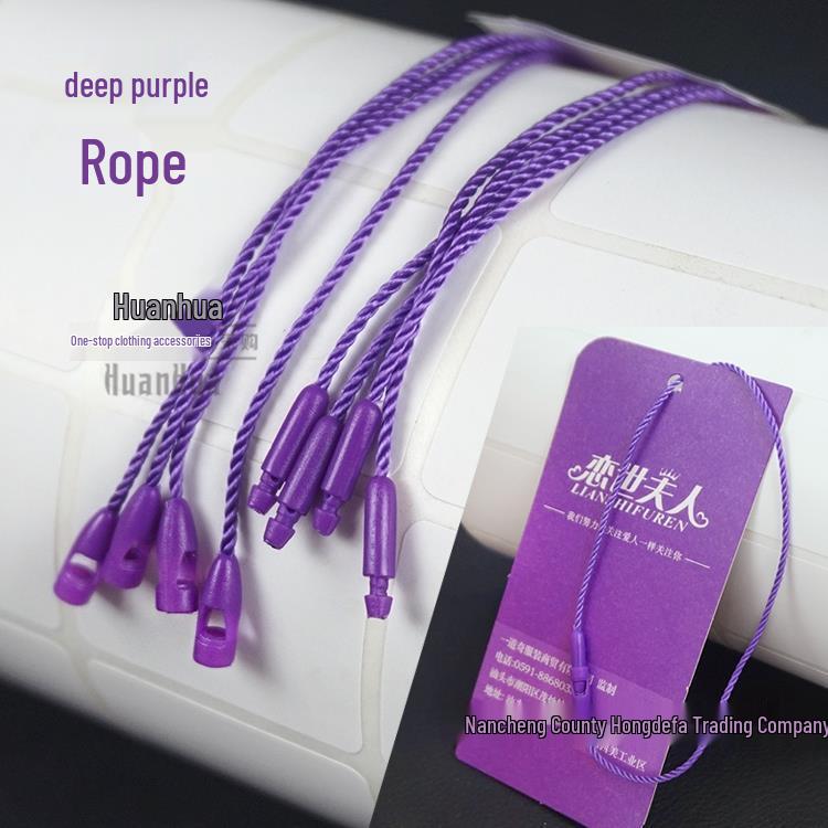 Universal Single Insert Hanging Rope for Clothing Tags and Luggage Accessories