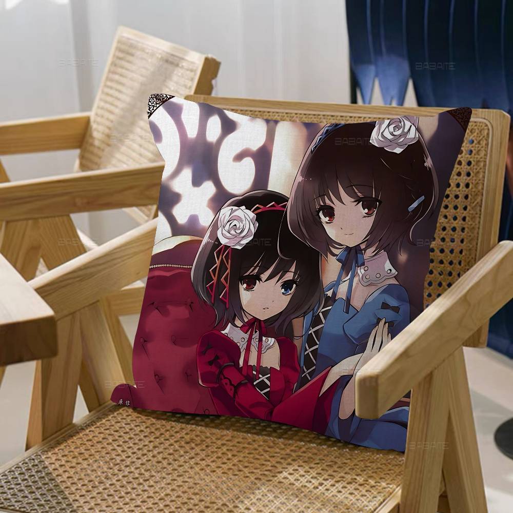 Japanese Horror Anime Another Pillowcase Toon Gift Cushion Cover Bedroom Home Sofa Chair Seat Decor Pillow Case