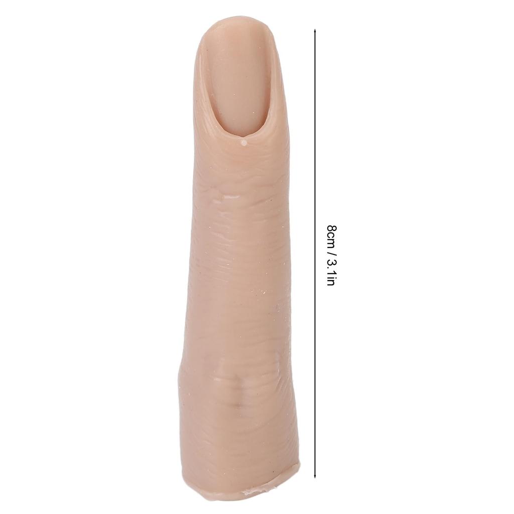 Silicone Practice Silicone Nail Training Flexible Joint Nail Finger Models for DIY Bendable Fake Training Fingers for Nail Art Skin Fingers, 5pcs,