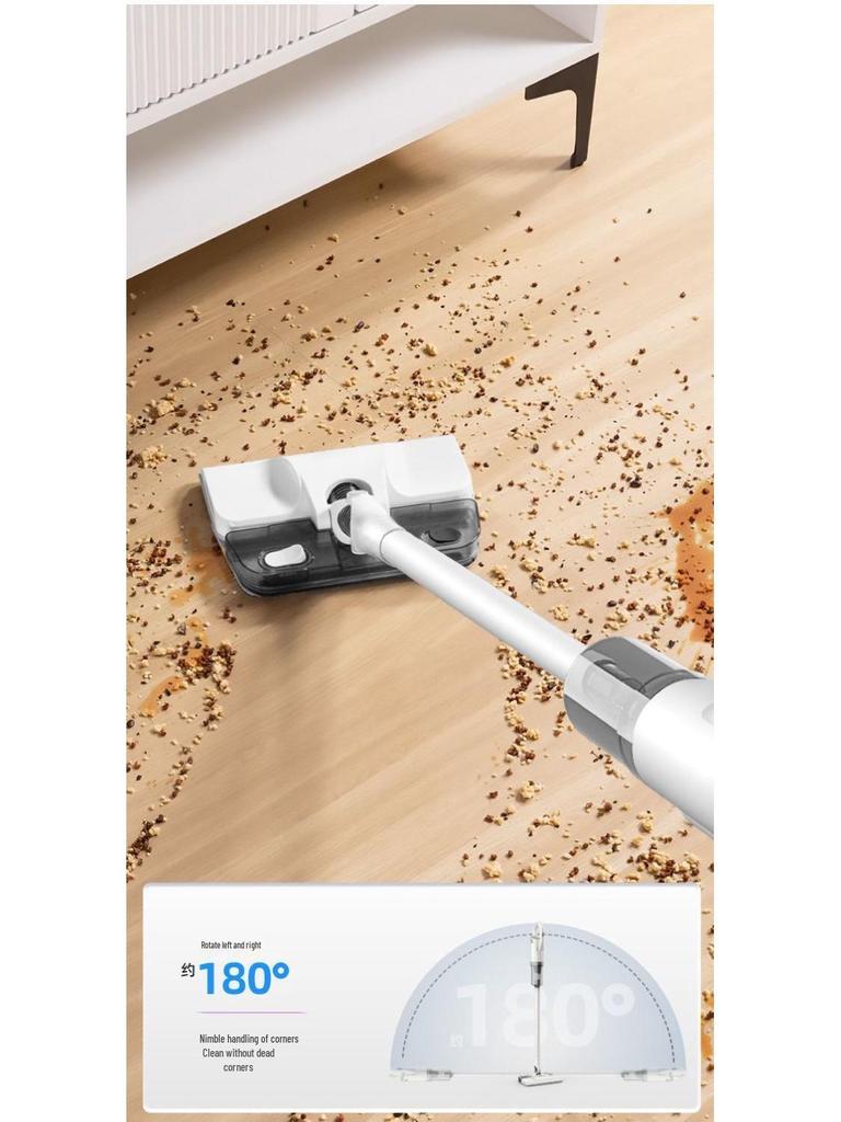 Cordless All-in-One Silent Vacuum & Wet Mop - High-Power Handheld Dust & Mite Remover for Home