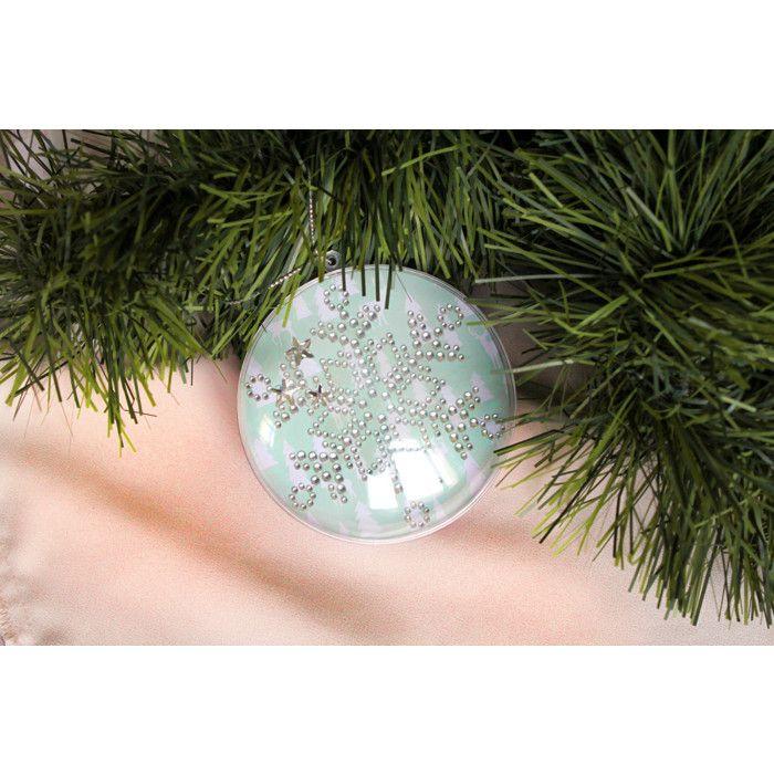 Objet décoratif - MEGACREA DIY - Médaillon boule - Plastique transparent - 7 x 2 cm - Multicolore