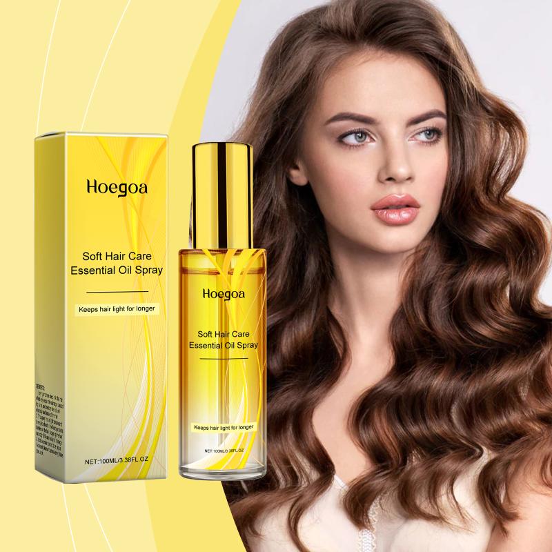 Nourishing Calendula Hair Oil Spray Lightweight Frizz Control for Curly Straight Hair Shine Enhancer Daily Care Routine