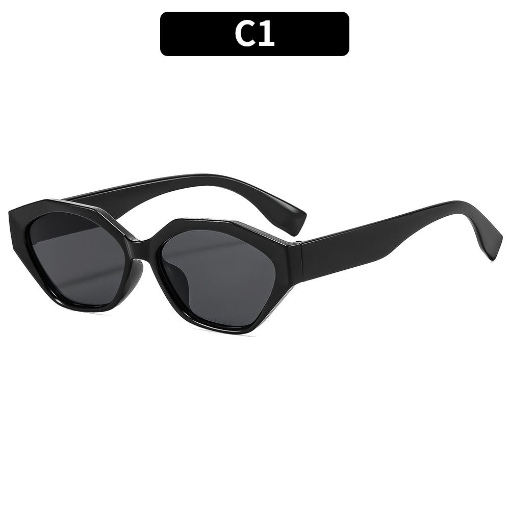 Women s sunglasses men s retro polygonal cat eye sunglasses