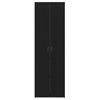Office Cabinet Black Oak Effect 60 X 32 X 190 Cm Engineered Wood