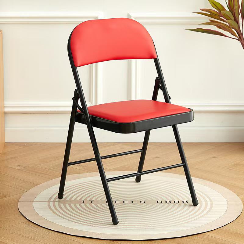 Versatile Folding Chair: Soft Upholstered, Metal Frame, Portable, Ideal for Dining, Office, or Training Use