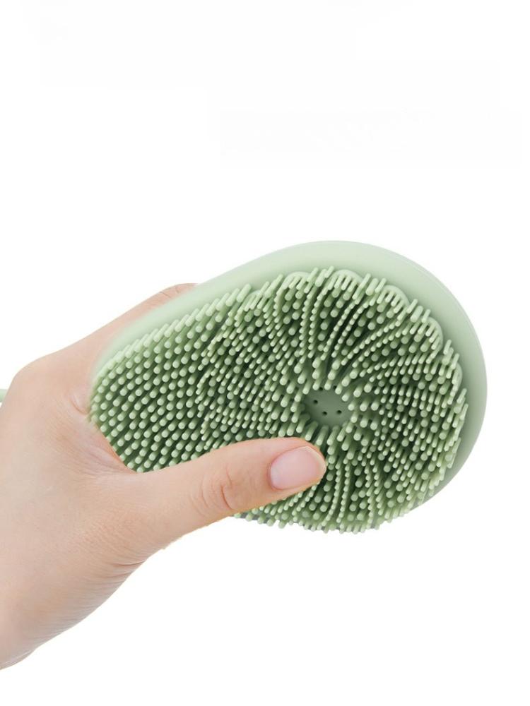 1Pc Silicone Bath Brush for Filling with Shower Gel, Gentle on Skin During Bathing