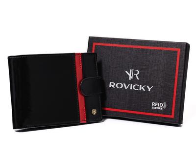 Rovicky Men's Leather Wallet with RFID Clasp