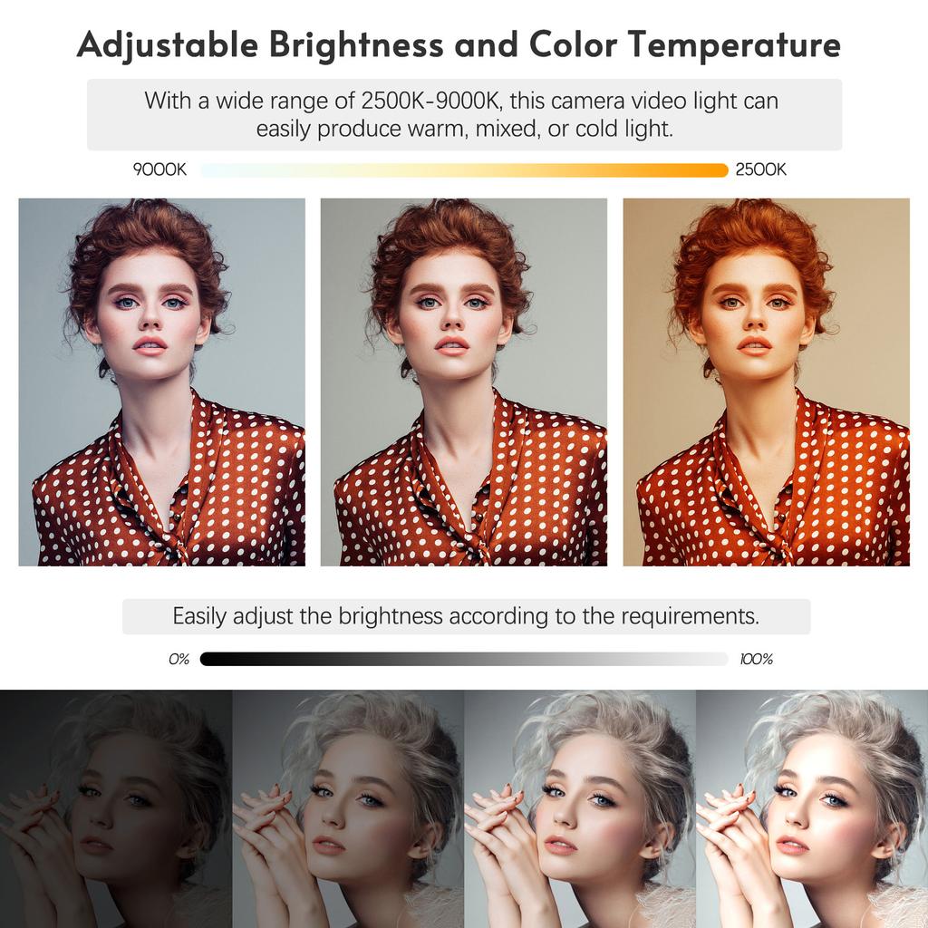 Mini Photography Lamp Dimmable LED Light Portable Vlog Light 196 LED Beads 20 Special Lighting Effects NP F Series